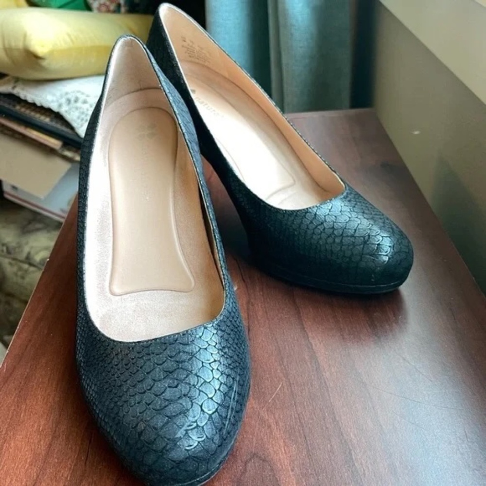 Black Snake Naturalizer Michelle heels 9W